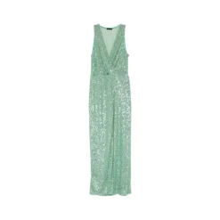Abito Lungo Menta Paillettes