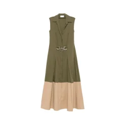Abito Midi Color Block