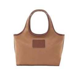 A.P.C. Tote bag van katoenen canvas met details van rundleer