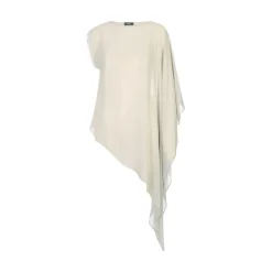 Aurea Asymmetrische Cape Blouse