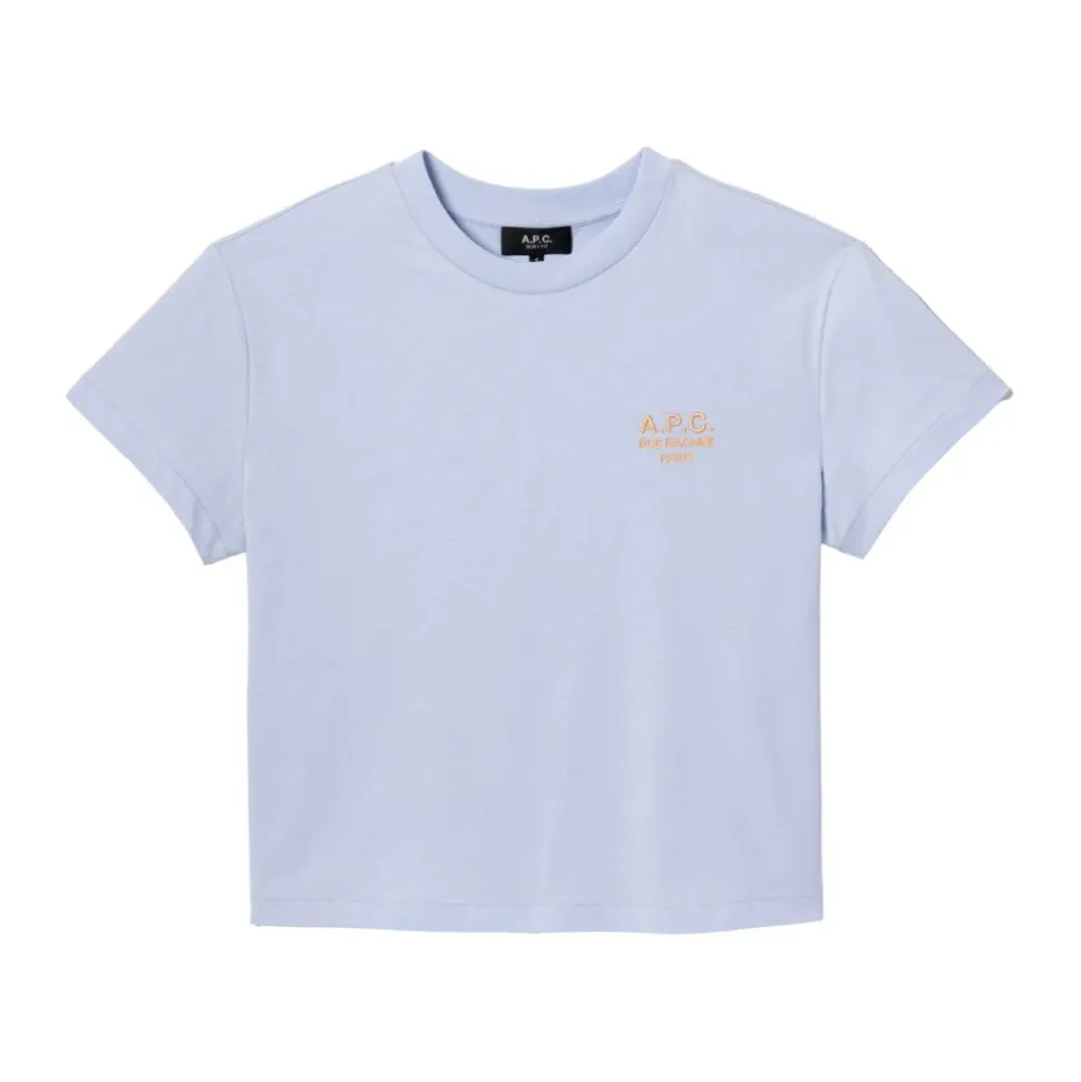 Bedruikt T-shirt met ronde hals