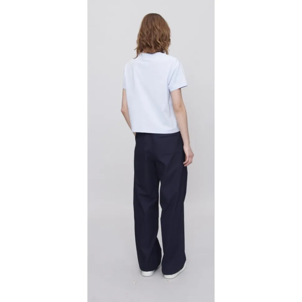 Bedruikt T-shirt met ronde hals