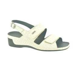 Beige Gevlochten Sandaal