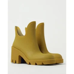 Beige Rubber Enkellaarzen