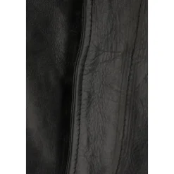 Belted Pencil Rok in Gekreukt Leer