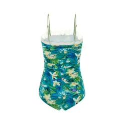 Bodysuit met ruches en kanten rand