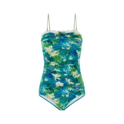 Bodysuit met ruches en kanten rand
