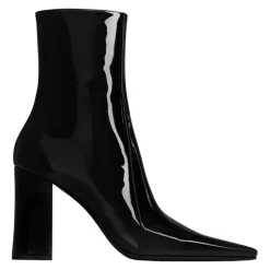 Booties Halfhoge Hak Leren Zool