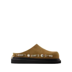 Bruin leren sandalen - Ronde neus