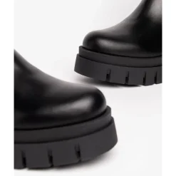 Chelsea leren enkellaarzen met platform