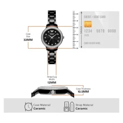 Cleo Keramiek Horloge