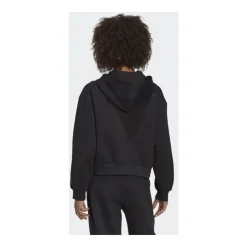 Cropped Hoodie met Kantdetails