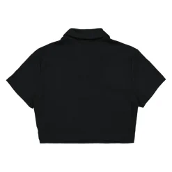Cropped Ribgebreide Polo