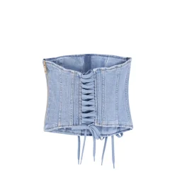 Denim Bustier Top
