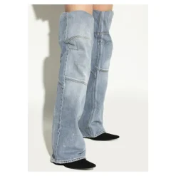 Denim laarzen met hak New Flex
