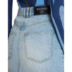 Denim midi rok