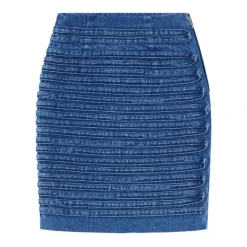 Denim Rok met Hoge Taille