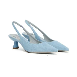 Denim Slingback Arabel Pumps