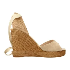 Donkere Sleehak Sandalen