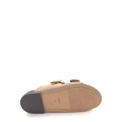 Double-Buckle Suede Slider