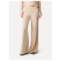 Dubbelfluwelen broek met hoge taille