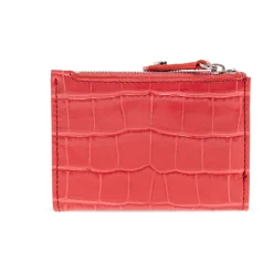 Embossed Croc Slim Wallet