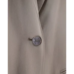 Enkelrijige satijnen blazer
