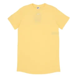 Essentiële Tee Jurk Topaas Goud/Wit