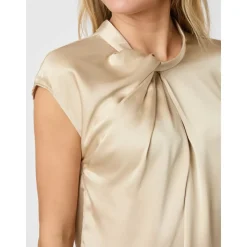 Fleur Drapy Satijnen Blouse