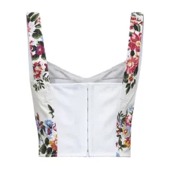 Floral Katoenmix Bustiertop