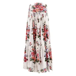 Flower Bouquet Poplin Lange Rok