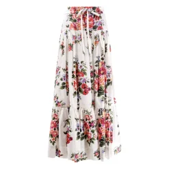 Flower Bouquet Poplin Lange Rok