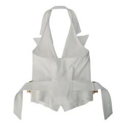 Gabardine Gilet met Riem