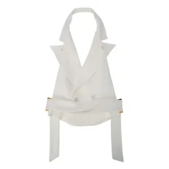 Gabardine Gilet met Riem