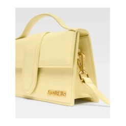 Gele Leren Crossbody Tas