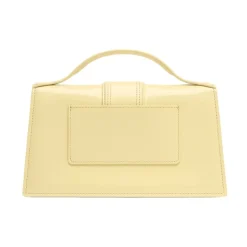 Gele Leren Crossbody Tas