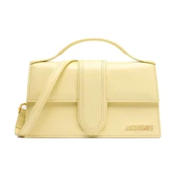 Gele Leren Crossbody Tas