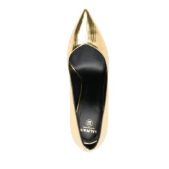 Gouden Gesloten Hoge Hakken Pumps