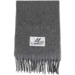 Grijze Alpaca Sjaal met Franjes