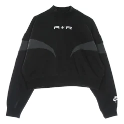 Hoge hals Cropped Sweatshirt Zwart/Grijs/Wit