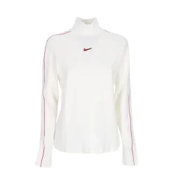 Hoge hals Longsleeve Rood