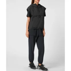 Hooded Vest met Rits en Zakken