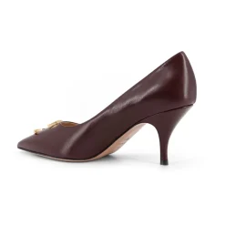Initials Leren Pumps Met Metal CD Logo