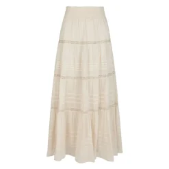 Ivory Voile Maxi Rok