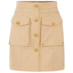 Katoenen Gabardine Minirok met Cargozakken