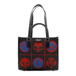 Kleine Stoffen en Leren Tas