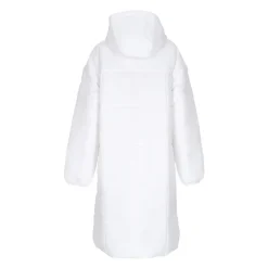 Lange Donsjas Klassieke Parka Wit/Zwart