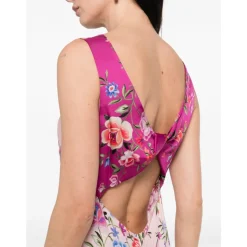 Lange Maxi-jurk met bloemenprint