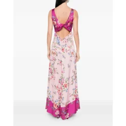Lange Maxi-jurk met bloemenprint