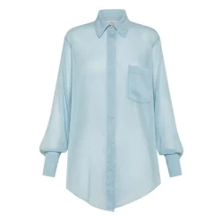 Lange Mouwen Katoenen en Zijden Shirt